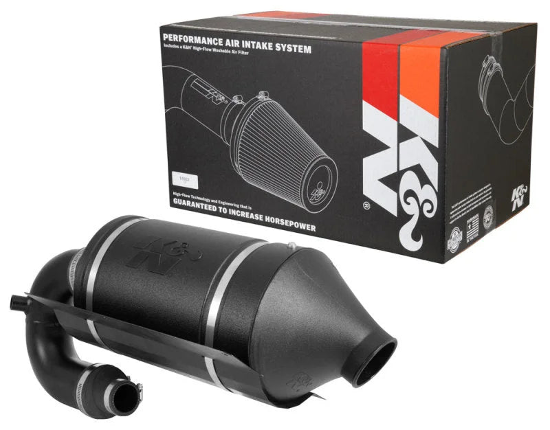 K&N 16-19 Polaris RZR XP Turbo 57 Series FIPK Performance Air Intake System - Installation View
