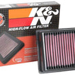 Load image into Gallery viewer, K&amp;N 16-19 Triumph Thruxton R 1200CC Replacement Air Filter - Side View