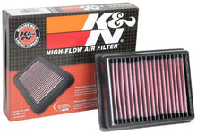 Load image into Gallery viewer, K&amp;N 16-19 Triumph Thruxton R 1200CC Replacement Air Filter - Side View