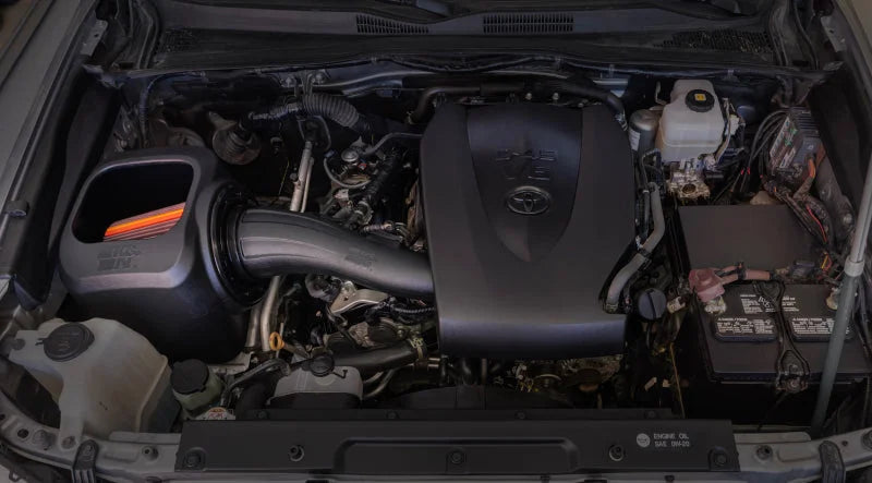 K&N 16-23 Toyota Tacoma V6-3.5L F Performance Air Intake System - Side View