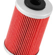 Load image into Gallery viewer, K&amp;N 1.625in OD x 2.719in H Oil Filter - Side View