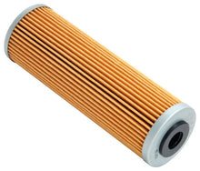 Load image into Gallery viewer, K&amp;N 1.625in OD x 5.05in H Oil Filter - Back View