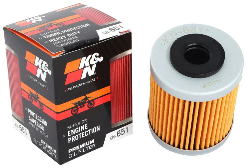 K&N 1.63in OD x 2.125in H Oil Filter - Installation View