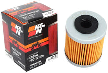 Load image into Gallery viewer, K&amp;N 1.63in OD x 2.125in H Oil Filter - Installation View