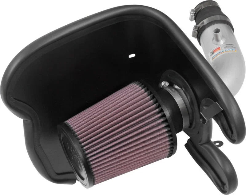K&N 17-18 Chevy Cruze 1.4L Turbo Silver Typhoon Short Ram Intake - Main Product View