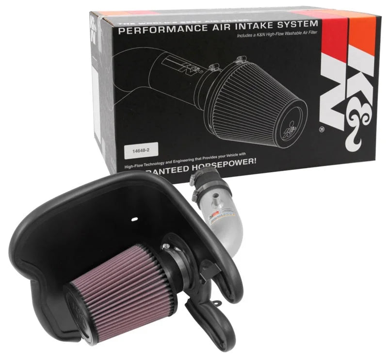 K&N 17-18 Chevy Cruze 1.4L Turbo Silver Typhoon Short Ram Intake - Additional View 7