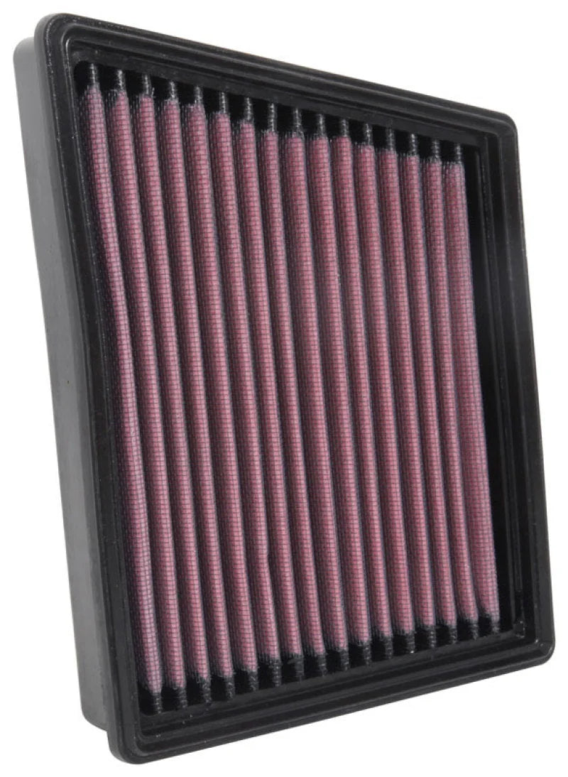 K&N 17-18 Ford Fiesta VII L4-1.0L F/I Drop In Air Filter - Side View