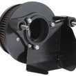Load image into Gallery viewer, K&amp;N 17-18 Harley Davidson Road Glide Hammer Black Street Metal Intake System - Installation View