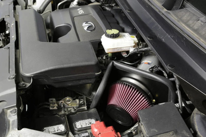 K&N 17-18 Nissan Pathfinder V6-3.5L F/I Typhoon Air Intake - Back View