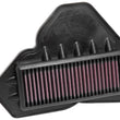 Load image into Gallery viewer, K&amp;N 17-18 Suzuki Raider 150 147cc F/I Replacement Air Filter - Side View