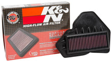 Load image into Gallery viewer, K&amp;N 17-18 Suzuki Raider 150 147cc F/I Replacement Air Filter - Installation View
