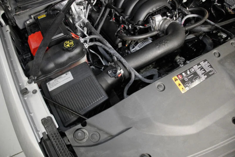 K&N 17-19 Chevrolet Silverado V8-5.3L Performance Intake Kit - Side View
