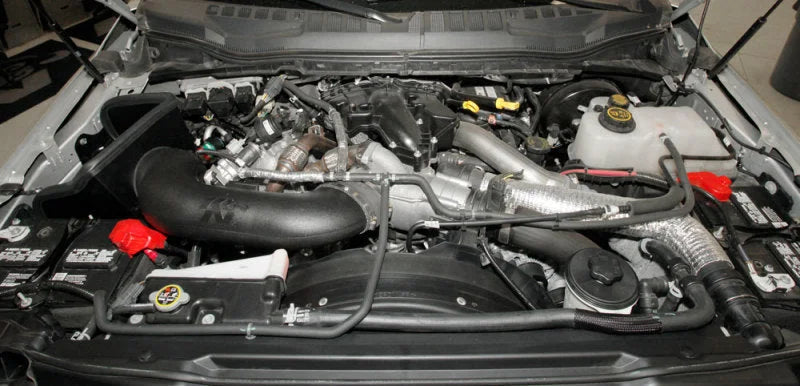 K&N 17-19 Ford F Super Duty V8 6.7L DSL Performance Air Intake System - Side View