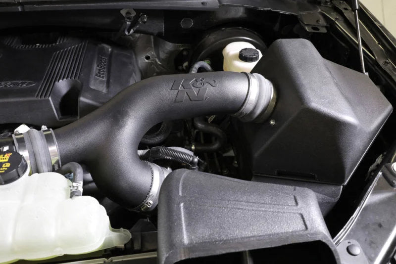 K&N 17-19 Ford F150/Raptor V6-3.5L F/I AirCharger Performance Intake - Back View