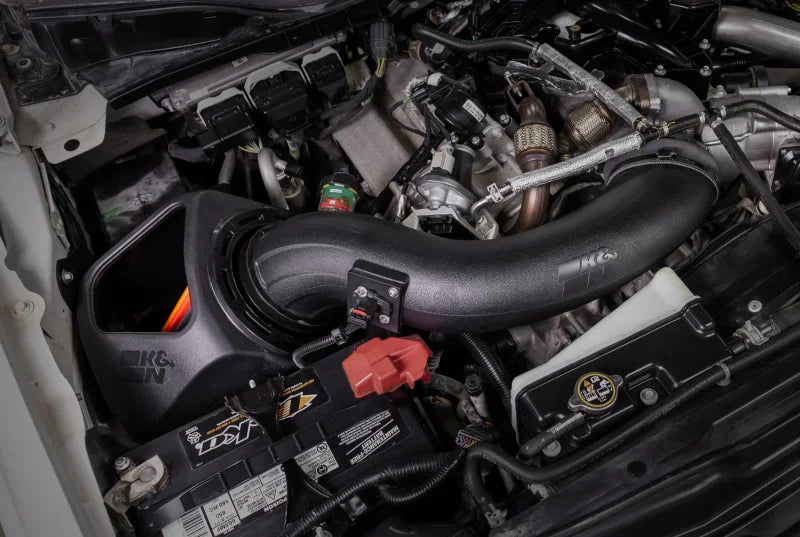K&N 17-19 Ford F250/F350 SD 6.7L Diesel NextGen Dry Flow Cold Air Intake - Side View