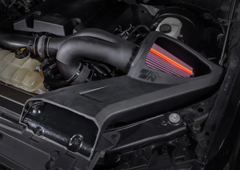 K&N 17-20 Ford F150/Raptor V6 3.5L NextGen Cold Air Intake - Back View