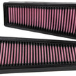 Load image into Gallery viewer, K&amp;N 17-20 Mercedes Benz E63 V8-4.0L F/I Replacement Drop In Air Filter - Side View