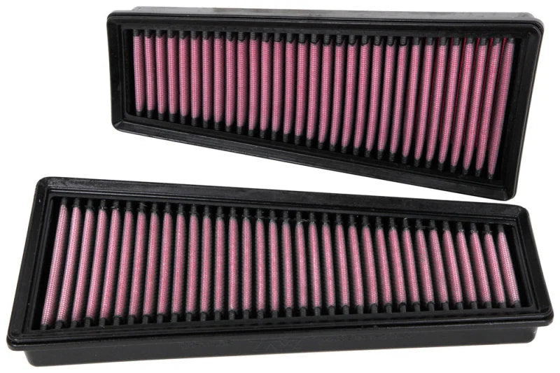 K&N 17-20 Mercedes Benz E63 V8-4.0L F/I Replacement Drop In Air Filter - Side View