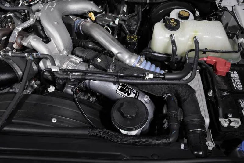 K&N 17-21 Ford F-250/350 6.7L TD Charge Pipe - Back View