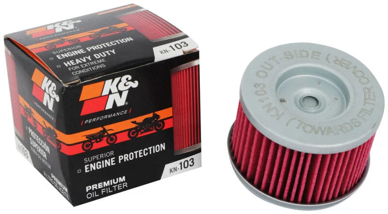 K&N 17-23 Honda CMX300 Rebel 286 Oil Filter - Back View