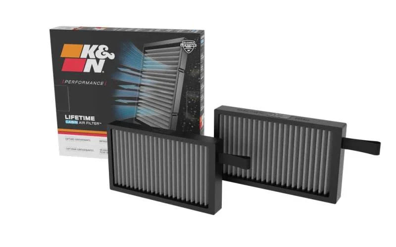 K&N 17-23 Tesla 3 / 20-23 Tesla Y Cabin Air Filter (Pair) - Installation View