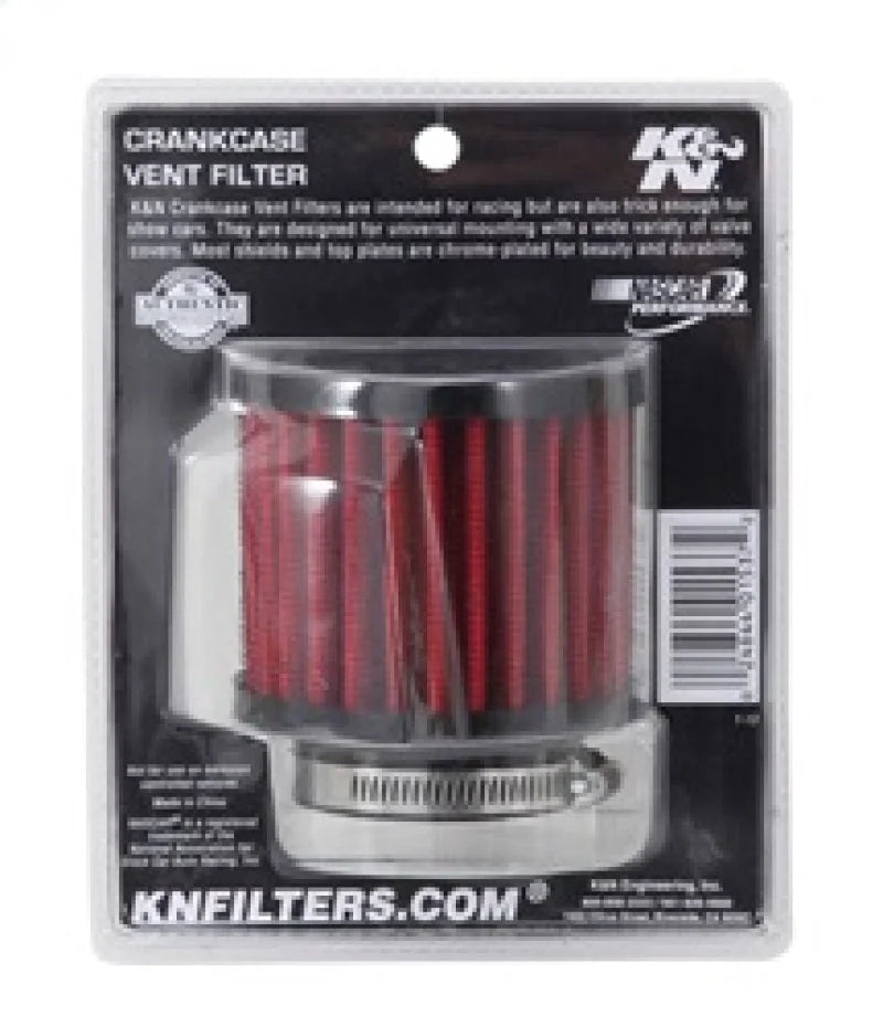 K&N 1.75 inch Vent 3 inch D 2.5 inch H Air Filter - Rubber Top - Additional View 6