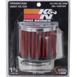 Load image into Gallery viewer, K&amp;N 1.75in Flange ID x 3in OD x 2.5in H Chrome Finish Rubber Base Crankcase Vent Filter - Additional View 7