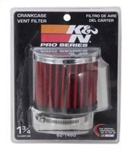 Load image into Gallery viewer, K&amp;N 1.75in Flange ID x 3in OD x 2.5in H Chrome Finish Rubber Base Crankcase Vent Filter - Additional View 7