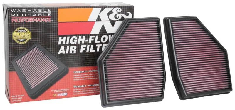 K&N 18-19 BMW M5 V8 4.4L F/I Turbo Replacement Air Filter (Two Per Box) - Additional View 9
