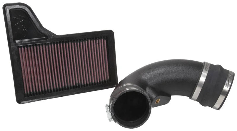 K&N 18-19 Ford Mustang GT V8-5.0L 57 Series FIPK Performance Intake Kit - Installation View