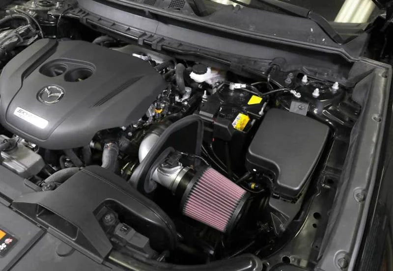 K&N 18-19 Mazda 6 2.5L Turbo Typhoon Air Intake - Back View