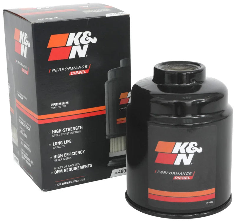 K&N 18-22 Dodge RAM 6.7L L6 Diesel Fuel Filter - Back View