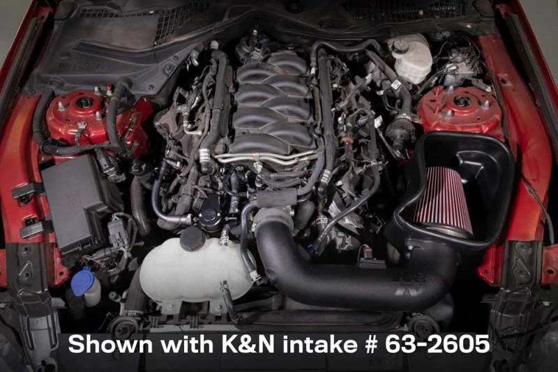 K&N 18-23 Ford Mustang GT 5.0L V8 (Gas) Catch Can Oil Separator - Installation View