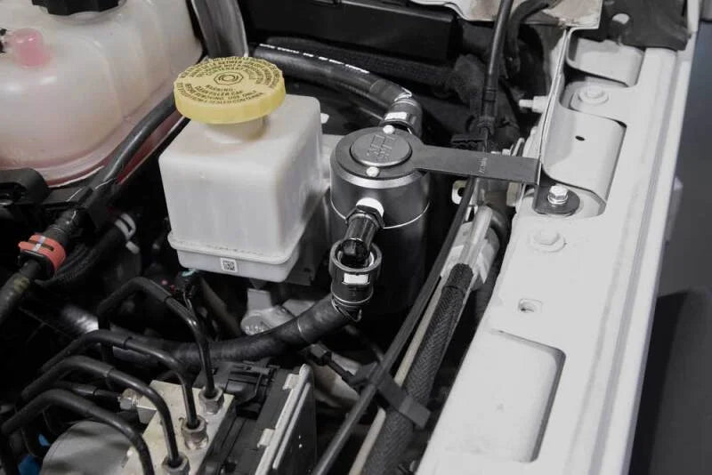 K&N 18-23 Jeep Wrangler (JL) 3.6L Oil Catch Can - Back View