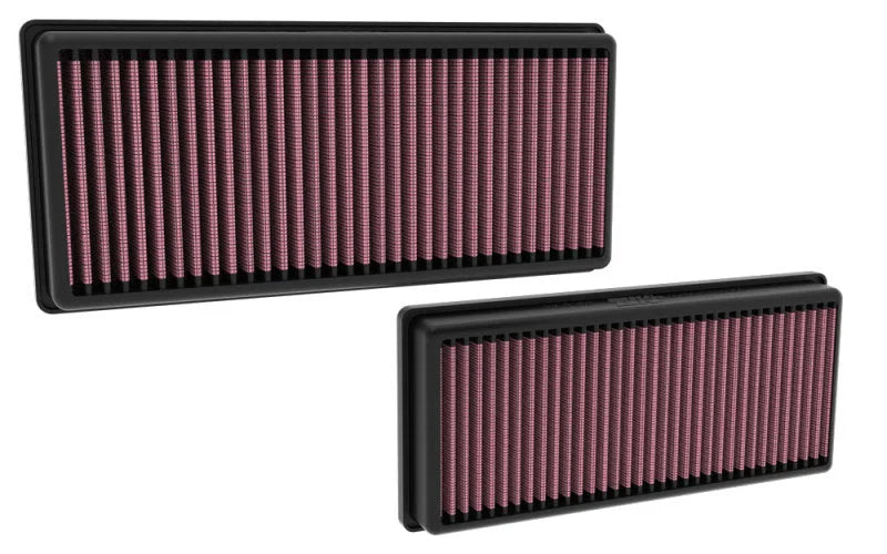 K&N 18-23 Mercedez Benz G500/G550/GLS580/GLE580/S560/S580 Drop In Air Filter - Side View