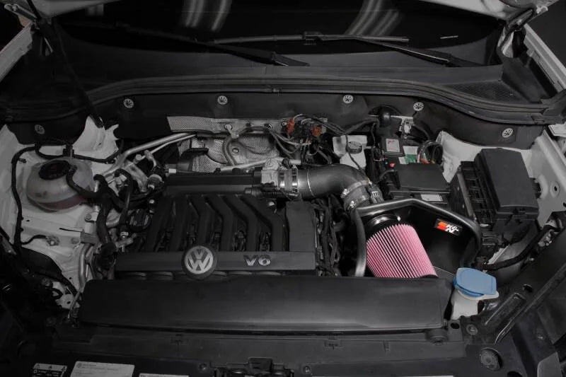 K&N 18-23 Volkswagen Atlas V6 3.6L Performance Air Intake System - Side View
