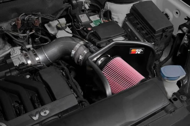 K&N 18-23 Volkswagen Atlas V6 3.6L Performance Air Intake System - Back View