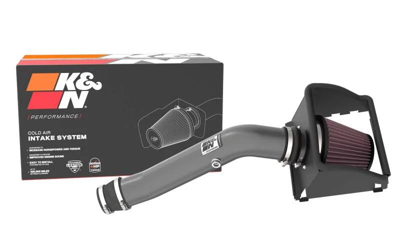 K&N 18-24 Ford F150 3.3L V6 Performance Air Intake System w/ Red Air Filter - Additional View 6