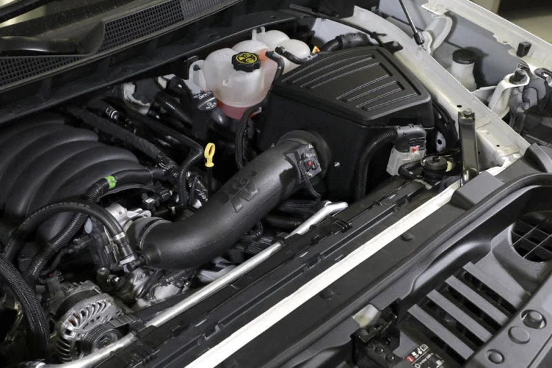 K&N 19-20 Chevrolet Silverado V6 4.3L AirCharger Performance Intake - Back View