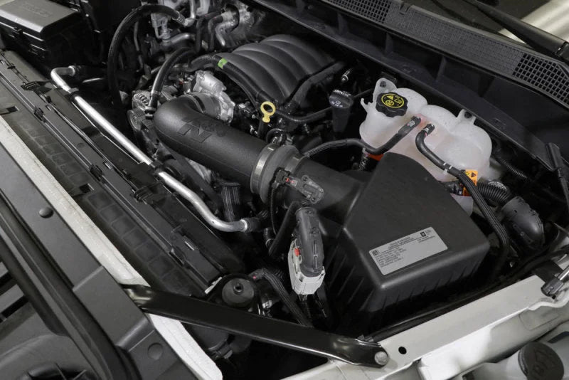 K&N 19-20 Chevrolet Silverado V6-4.3L F/I 57 Series FIPK Performance Intake Kit - Back View
