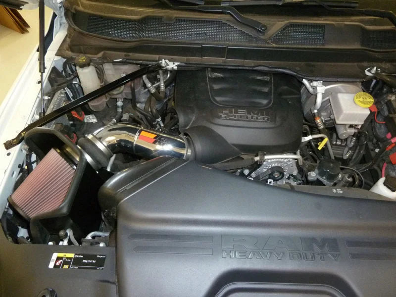 K&N 19-20 Dodge Ram 2500/3500 6.4L V8 F/I Performance Air Intake Kit - Side View