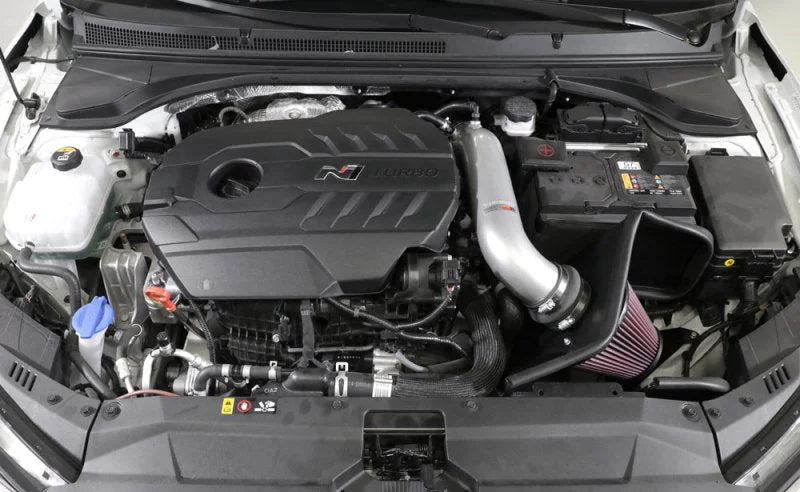 K&N 19-20 Hyundai Veloster L4-2.0L F/I Turbo Typhoon Performance Air Intake System - Back View