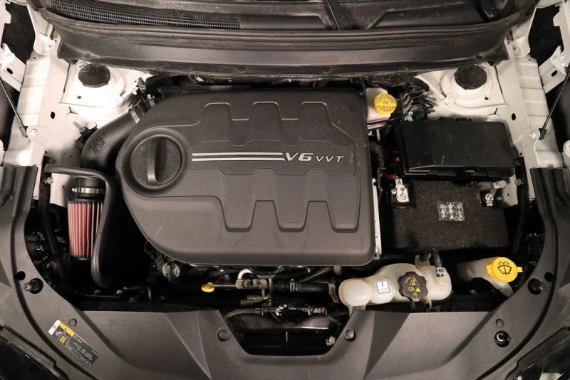 K&N 19-20 Jeep Cherokee V6-3.2L AirCharger Performance Intake - Side View