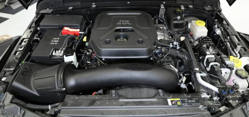 K&N 19-20 Jeep Wrangler JL 2.0L L4 F/I Turbo Performance Intake Kit - Back View