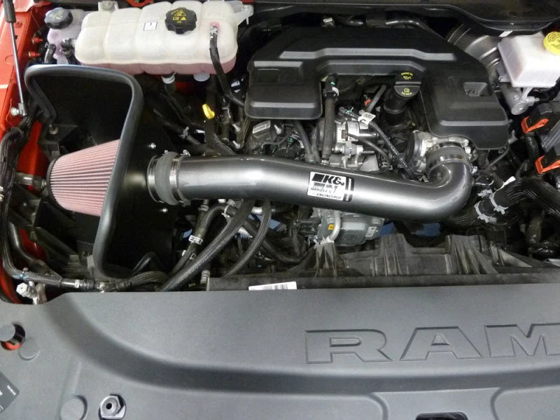 K&N 19-21 Dodge Ram 1500 3.6L V6 F/I Performance Air Intake Kit - Side View