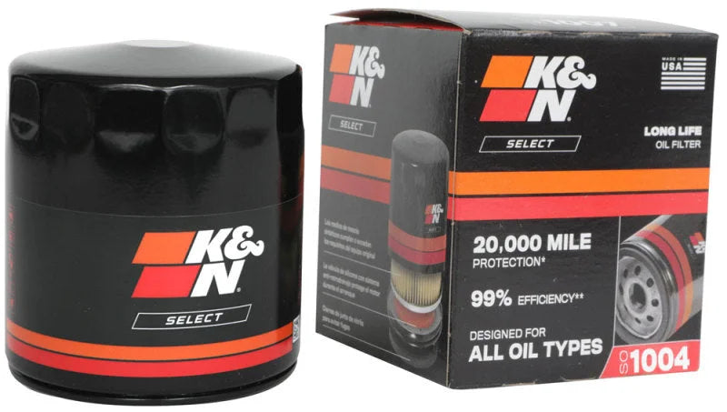K&N 19-23 Genesis G70 2.0L L4 / 21-23 Hyundai Elantra Hybrid 1.6L L4 Spin-On Oil Filter - Detail View