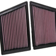 Load image into Gallery viewer, K&amp;N 19 Porsche 911 3.0L H6 F/I Drop In Replacement Air Filter - Side View