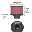 Load image into Gallery viewer, K&amp;N 1in Flange ID x 2in OD x 1.5 inch H Rubber Base Crankcase Vent Filter - Main Product View