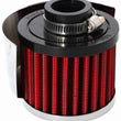 Load image into Gallery viewer, K&amp;N 1in Flange ID x 3in OD x 2.5in Height Clamp On Crankcase Vent Filter - Side View