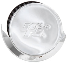 Load image into Gallery viewer, K&amp;N 1in Flange L x 3in OD x 2.5in Height Clamp On Crankcase Vent Filter - Installation View